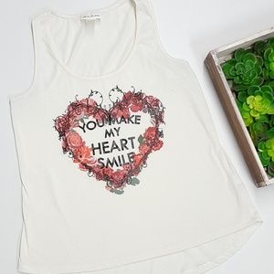 ✅ You make my heart smile graphic tank